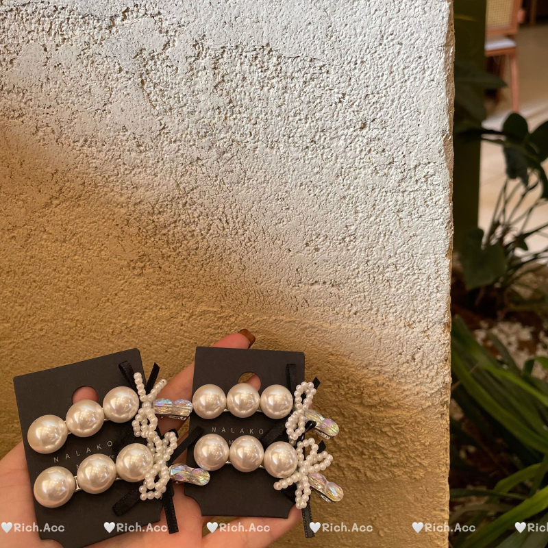 Klip za kosu 758: kristalni kamenčići, pastoralni stil, ugrađeni dijamanti, klips za pramen