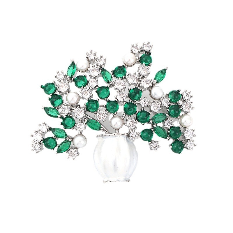 Broșă din cupru cu design floral, placare electrolitică, pentru decorare și cadouri