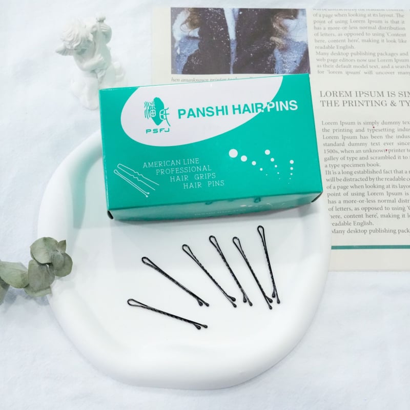 Clips metalice pentru păr cu textură ondulată pentru șuvițe laterale – accesoriu de păr unisex, finisaj cu vopsire la cuptor