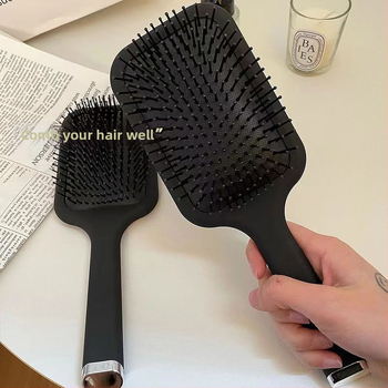 Légpárnás masszírozó fésű, műanyag kivitel, anti-sztatikus, hordozható, privát címkére kész