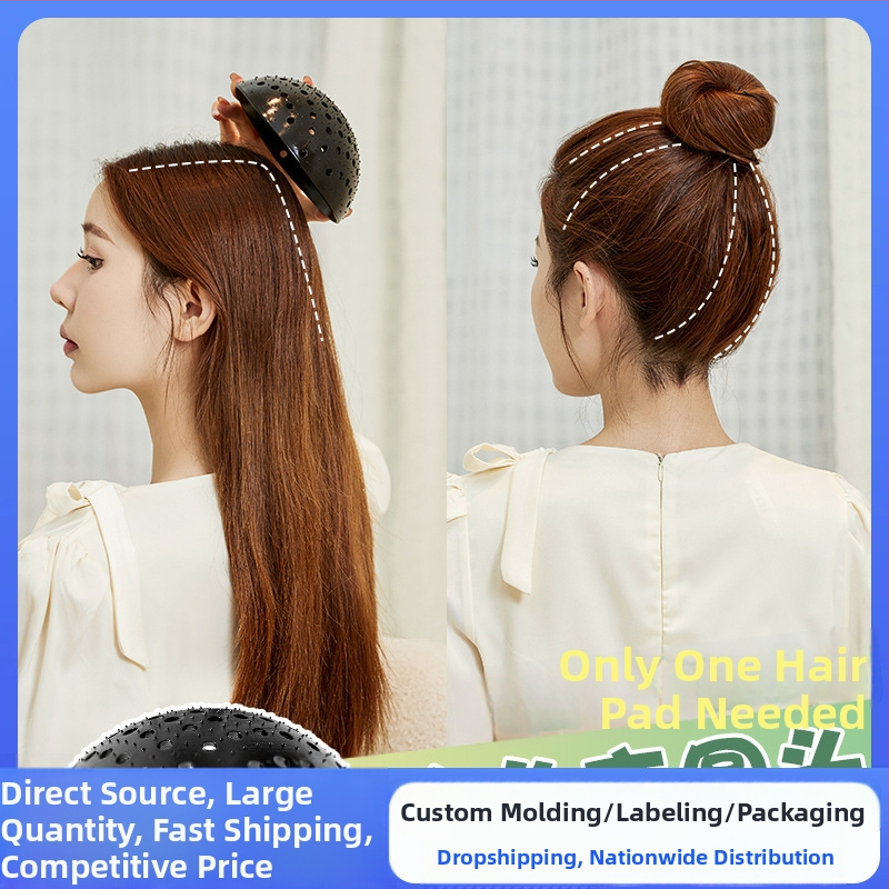 Galvos aksesuarai – Kvėpuojanti plaukų pagalvėlė pūkuotoms šaknims; nematoma vainiko kilimo pagalvėlė; Medžiaga: plastikas/resinas; Stilius: Moterų; Pavasaris 2023