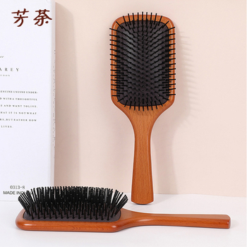 Bükkfából készült légpárnás masszázs fésű — fejbőr masszázs, Fanxiang