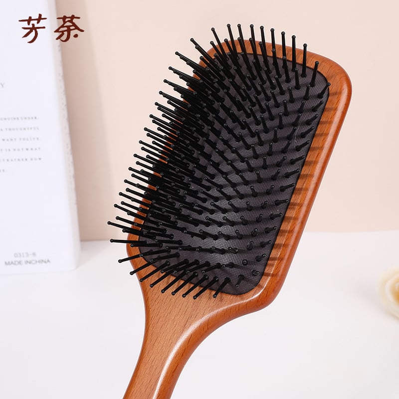 Bükkfából készült légpárnás masszázs fésű — fejbőr masszázs, Fanxiang