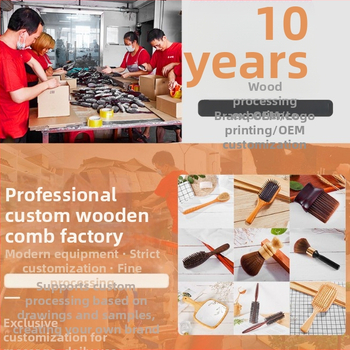 Fából készült masszírozó fésű légrugós párnával – bambusz, Golden Age, Huizhou