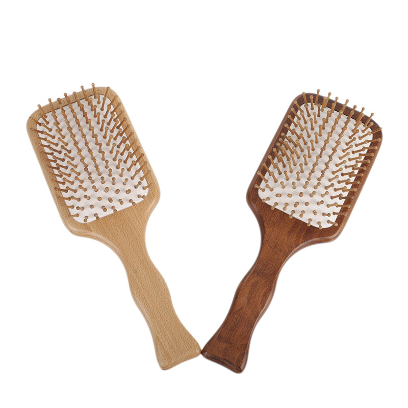 Fából készült masszírozó fésű légrugós párnával – bambusz, Golden Age, Huizhou