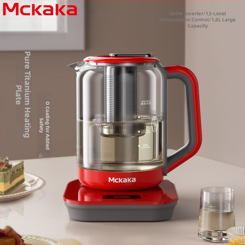 MC-YS Veselības pods ar tīru titāna apkures plāksni, tilpums 1,5–2 L, 800 W, 220 V, skārienvadība