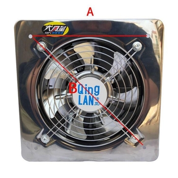 Прозоречен вентилатор за вентилация | Qinglan, Модел 6-12 инча, 220V, 50Hz