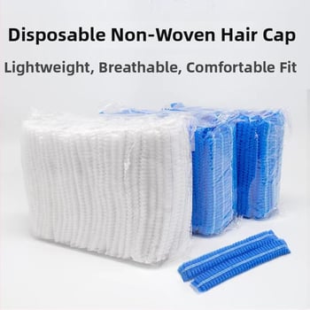 Vienkartinė galvos kepurė, modelis TM, dulkių apsauga, su kvėpavimo angomis, tinkama gamyklai, grožio salonui, maisto pramonei, virtuvei, ligoninei ir laboratorijai