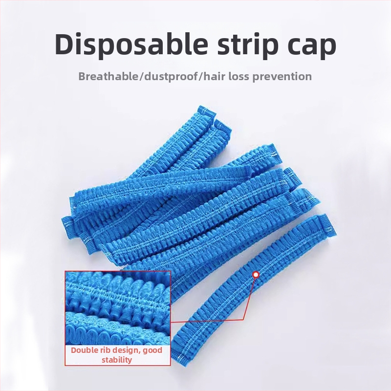 Vienkartinė plaukų dengimo skrybelė iš neaudinio audinio, dulkėms apsaugoti ir plaukų kritimo prevencijai, PP pamušalas, GB 15979-2002, tinkama maisto gamybai ir maitinimui