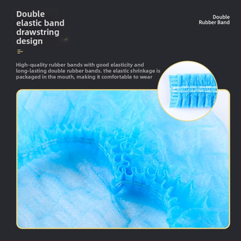 Vienkartinis plaukų tinklas iš netikšto audinio, Strip Cap dizainas, laisva forma, dvigubo briaunos konstrukcija, dulkių apsauga ir plaukų slinkimo prevencija