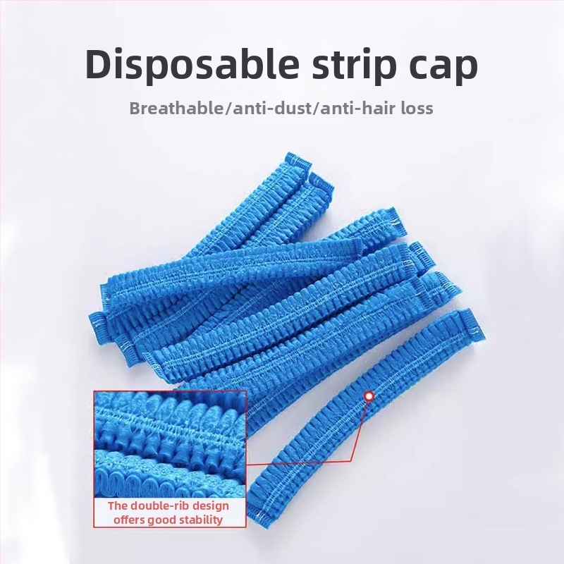 Vienkartinė dulkių apsauga kvėpuojanti galvos kepurė grožio salonams ir maisto pramonei, Bar Cap modelis, PP neaudinė įdėklas