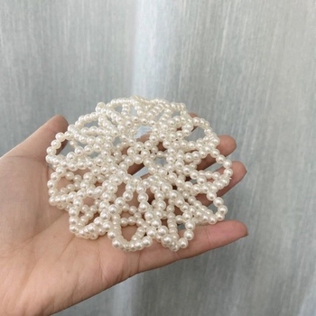 Gyöngy hajpánt nyuszifüllel — rajzfilm stílus, ABS magas fényű műgyöngyök, nőknek, 2021 tavasz, egyedi csomagolás