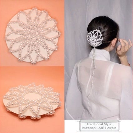 Perlų galvos juosta su triušio ausimis — animacinio stiliaus, ABS aukšto blizgesio imitacijos perlais, moterims, 2021 metų pavasaris, individualiai supakuota