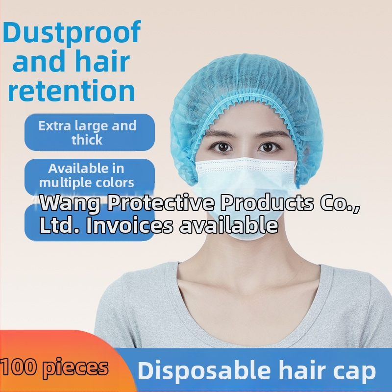 Vienkartinė galvos skara iš netkto audinio – juosta dizainas, kvėpuojanti, dulkių atspari, plaukų slinkimo apsauga, atspari alyvos garams; GB15979-2002; tinkama virtuvėms, švarioms patalpoms, maitinimui.