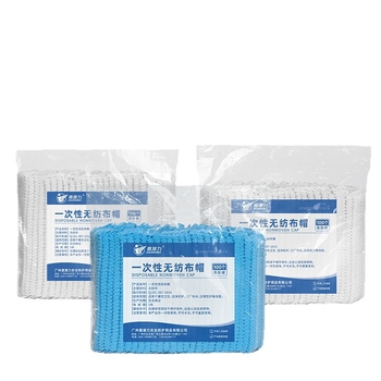 Vienkartinė laboratorinė kepurė iš nepluošto su dryžetu pamušalu, dulkių apsauga (100 vnt./pakuotė, 20 pakuočių/dėžėje)