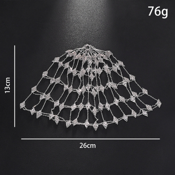 Hajlánc strasszokkal, áttört hálós mintával, ötvözet, gyémántos feldolgozás, nőknek, őszi 2025, kód Ylj2025102201