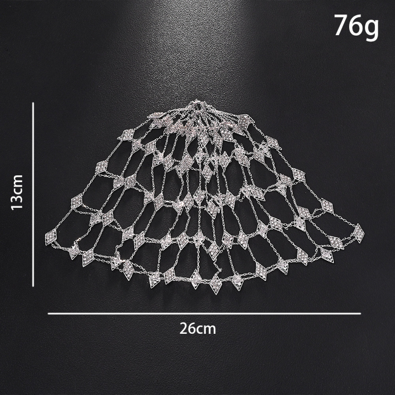 Hajlánc strasszokkal, áttört hálós mintával, ötvözet, gyémántos feldolgozás, nőknek, őszi 2025, kód Ylj2025102201