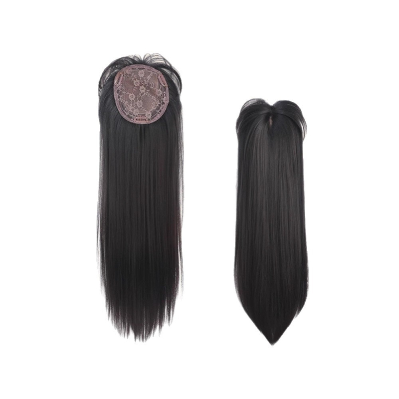 Топер за коса за дами, прав стил, модел 2760, термоустойчива нишка, с механизъм, марка Meila Silk