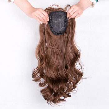 Перука за обем на короната, корейски стил дълги големи вълни и къдрици (TD01, високотемпературна тел, механизъм, обем, не се боядисва и не се пермва)