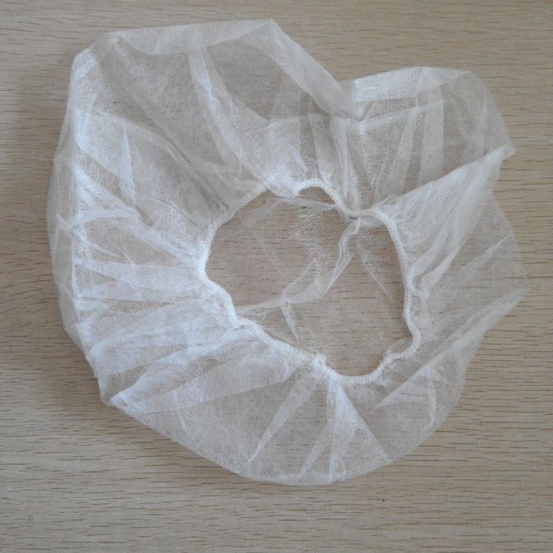 Vienkartinė apsauginė apvali kepurė iš neausto audinio, dulkių ir plaukų iškritimo apsauga, plaukų tinklo kepurė su kvėpuojančiais atvirumais, skirta elektronikos, maisto pramonės, tekstilės, ligoninių ir viešbučių virtuvėms