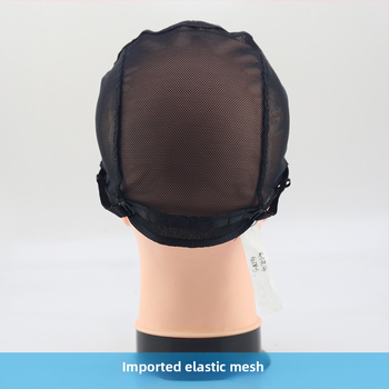 Tinklelio parukos skrybėlė, tikri žmogaus plaukai, ilgi plaukai, ilgi tiesūs plaukai su kirpčiukais, tinkama karštam dažymui