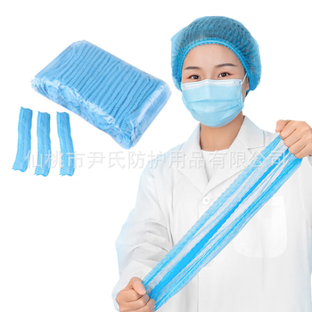 Nestikta vienkartinė plaukų kepurė su tinklu, maisto kokybės, dulkių apsauga, kvėpuojančios angos