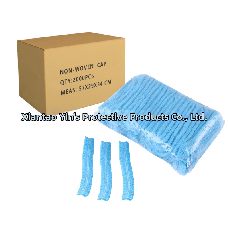 Nestikta vienkartinė plaukų kepurė su tinklu, maisto kokybės, dulkių apsauga, kvėpuojančios angos