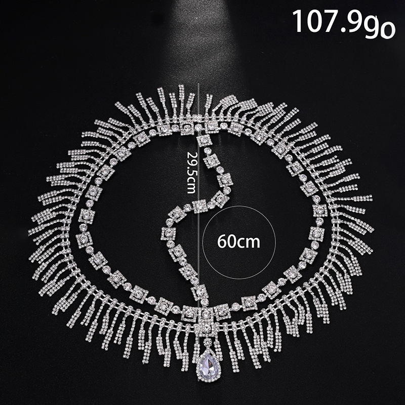 Fejdísz francia bojtokkal, egzotikus stílus, rhinestone (Nyár 2025; Anyag: kristály; Stílus: egzotikus; Feldolgozás: gyémántokkal kirakott; Modell: YPQFJ2351)