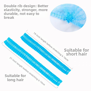 Vienkartinė kepurė iš neausto audinio su kvėpuojančiu pamušalu, skirta maisto pramonei, dulkių atsparumui ir plaukų apsaugai