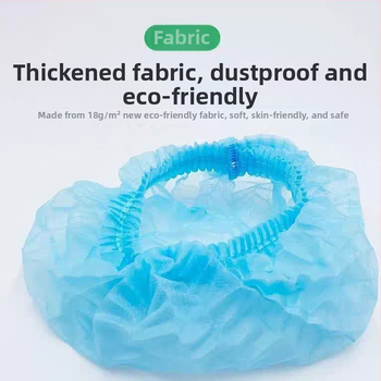 Vienkartinė kepurė iš neausto audinio su kvėpuojančiu pamušalu, skirta maisto pramonei, dulkių atsparumui ir plaukų apsaugai