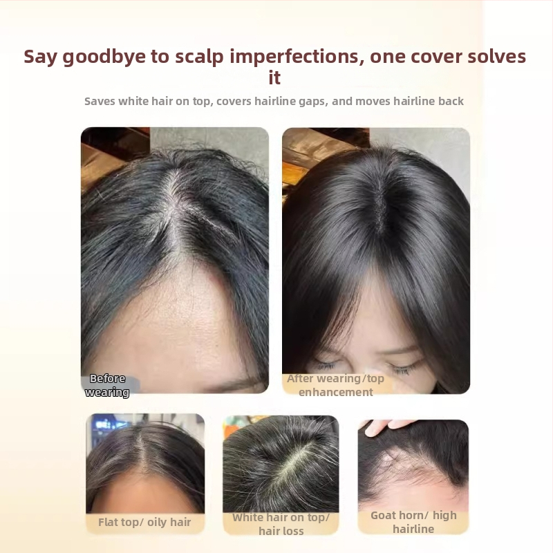 Parochňa pre ženy – dlhé rovné vlasy, ručne tkaná čipka, neviditeľný horný kryt, vlákna odolné voči teplu