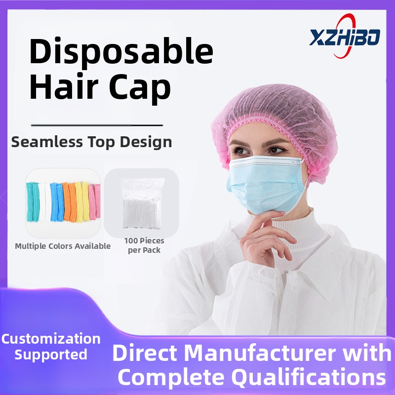 Vienkartinė PP neaustinė kepurė, storesnio juostelės stiliaus dizainas, dulkių, plaukų, aliejaus ir dažų apsauga, modelis RST-TM-ZB