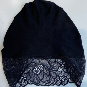 Șapcă pentru păr pentru chimioterapie - subțire de vară, cu margine dantelată, poliester, stil simplu, feminin, imprimare, vara 2025