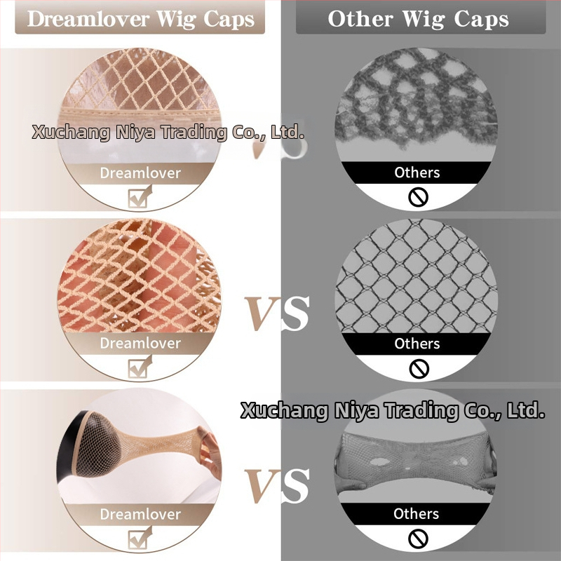 Pilna galvos perukės skrybelė su nematoma tinklų – dvigubo vystymosi tinklas, 20 g, prekės ženklas Xuchang nia
