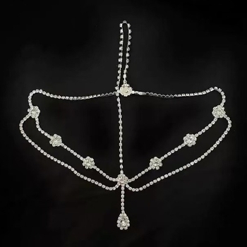 Vjenčani prednji lanac s kapljicom - Rhinestone, Stil princeza, Elektroplatiranje, Ženski oblik