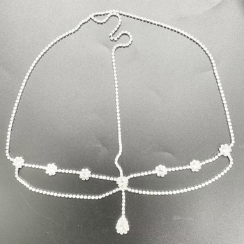 Vjenčani prednji lanac s kapljicom - Rhinestone, Stil princeza, Elektroplatiranje, Ženski oblik