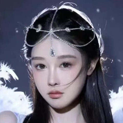 Vjenčani prednji lanac s kapljicom - Rhinestone, Stil princeza, Elektroplatiranje, Ženski oblik