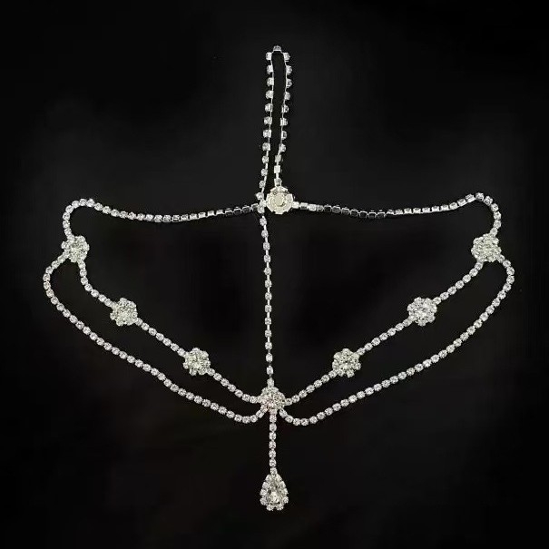 Vjenčani prednji lanac s kapljicom - Rhinestone, Stil princeza, Elektroplatiranje, Ženski oblik