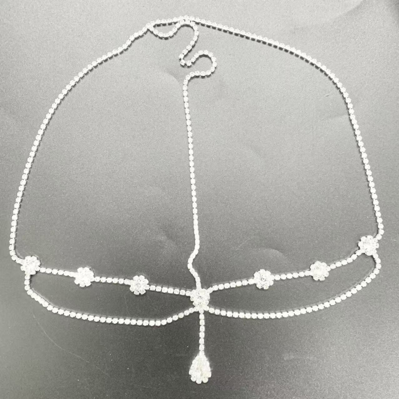 Vjenčani prednji lanac s kapljicom - Rhinestone, Stil princeza, Elektroplatiranje, Ženski oblik