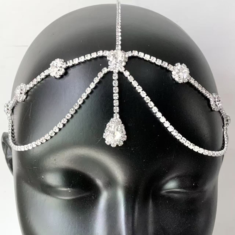 Vjenčani prednji lanac s kapljicom - Rhinestone, Stil princeza, Elektroplatiranje, Ženski oblik