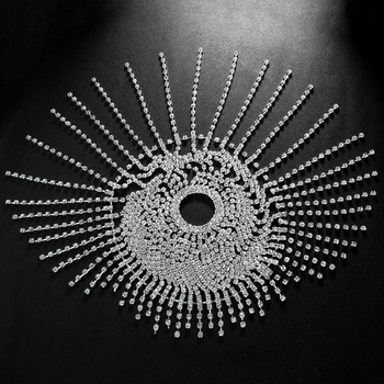 Lančić za kosu sa kristalima, boemski stil, elektroplatirano, individualno pakiranje