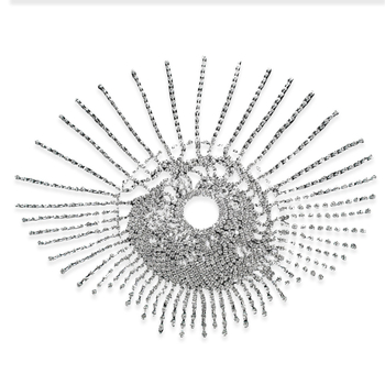 Lančić za kosu sa kristalima, boemski stil, elektroplatirano, individualno pakiranje