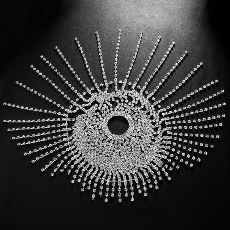 Lančić za kosu sa kristalima, boemski stil, elektroplatirano, individualno pakiranje