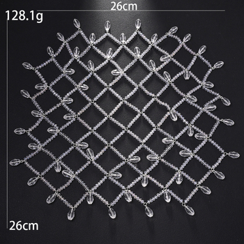 Bentiță de păr din cristal cu pandantiv în formă de picătură de apă, handmade, accesoriu de nuntă, ambalaj individual, vara 2025