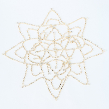 Lanț din cristal pentru frunte — stil dulce-răcoros, electroplatat, ambalaj individual