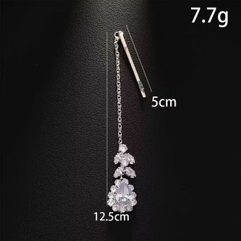 Krištáľová vlasová retiazka - exotický ženský štýl (Materiál: krištáľ; Spracovanie: elektroplating; Balenie: individuálne balené; Uvoľnenie: jeseň 2025)