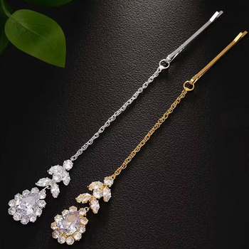 Krištáľová vlasová retiazka - exotický ženský štýl (Materiál: krištáľ; Spracovanie: elektroplating; Balenie: individuálne balené; Uvoľnenie: jeseň 2025)