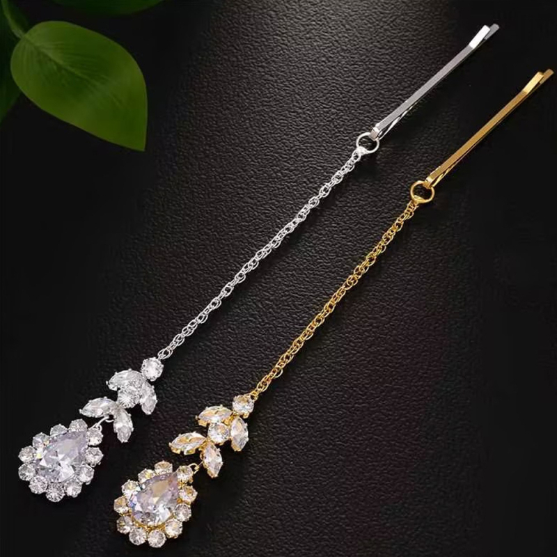 Krištáľová vlasová retiazka - exotický ženský štýl (Materiál: krištáľ; Spracovanie: elektroplating; Balenie: individuálne balené; Uvoľnenie: jeseň 2025)