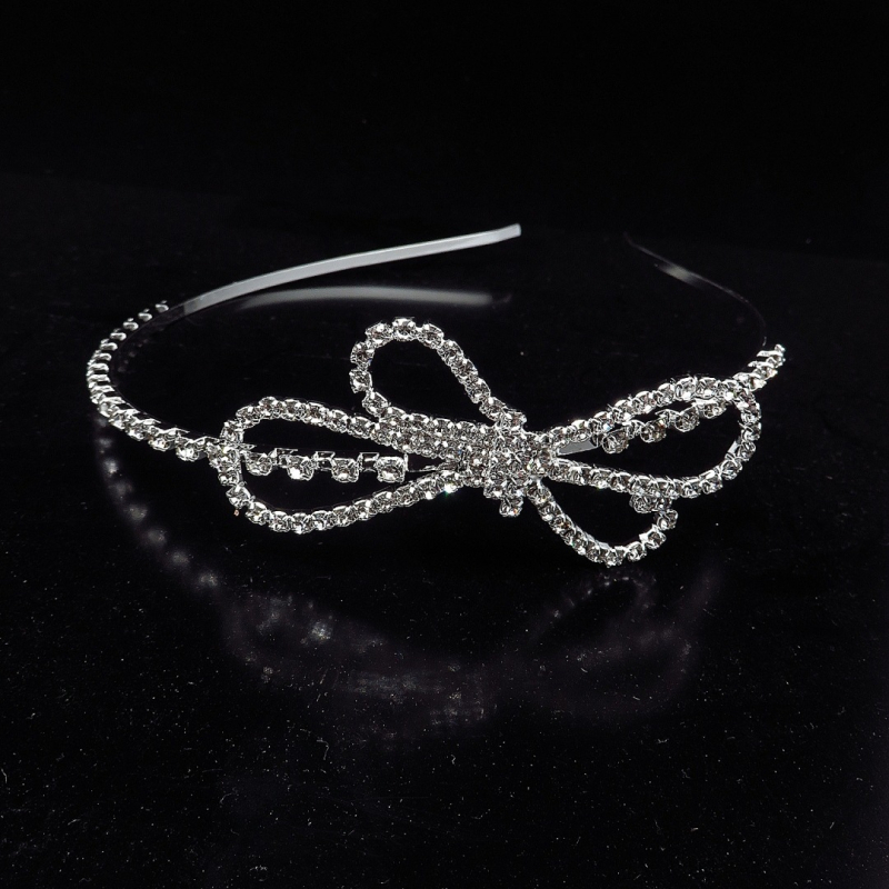 Accesoriu pentru cap: arc dublu cu paiete, elastic pentru păr (Stil: stil coreean; Material: aliaj de cupru; Formă: în formă de U; Tip: accesorii pentru cap; Ocazie: nuntă)