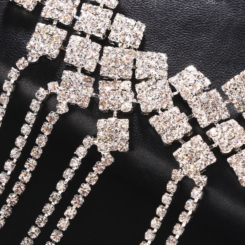 Exotikus hajlánc fejpánt rhinestones kristályokkal, elasztikus, elektroplakálásos bevonattal, egyedi csomagolás